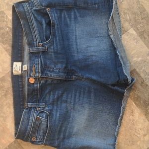 J Crew Mid Rise Denim Shorts